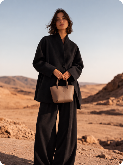 AI-generated brand visual with full consistency